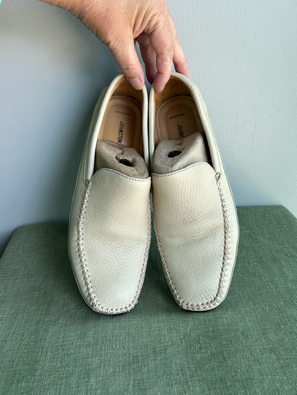 JOHNSON & MURPHY NWOT men’s sheepskin luxe summer casual loafers ⭐️NEW⭐️